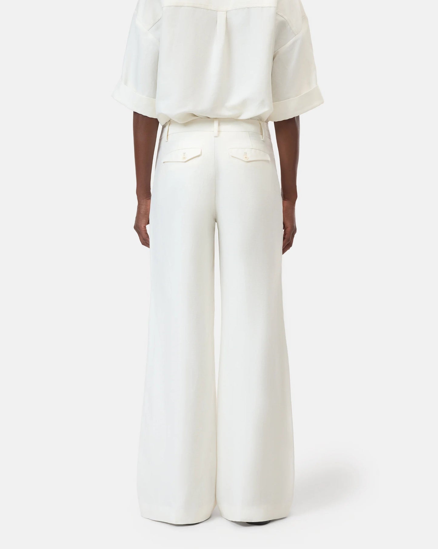 Closed Trouser Woman Flye Ivory