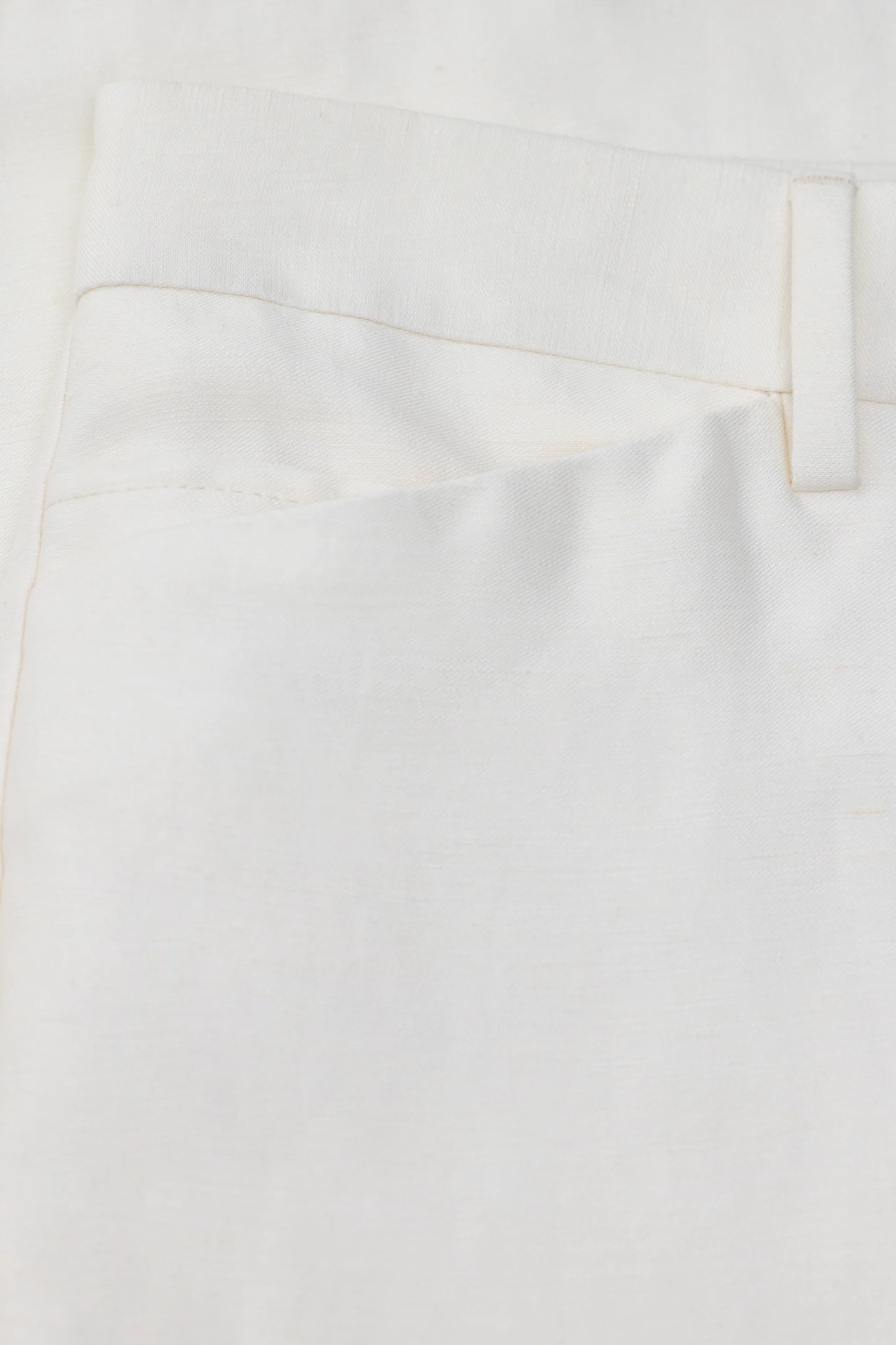 Closed Trouser Woman Flye Ivory
