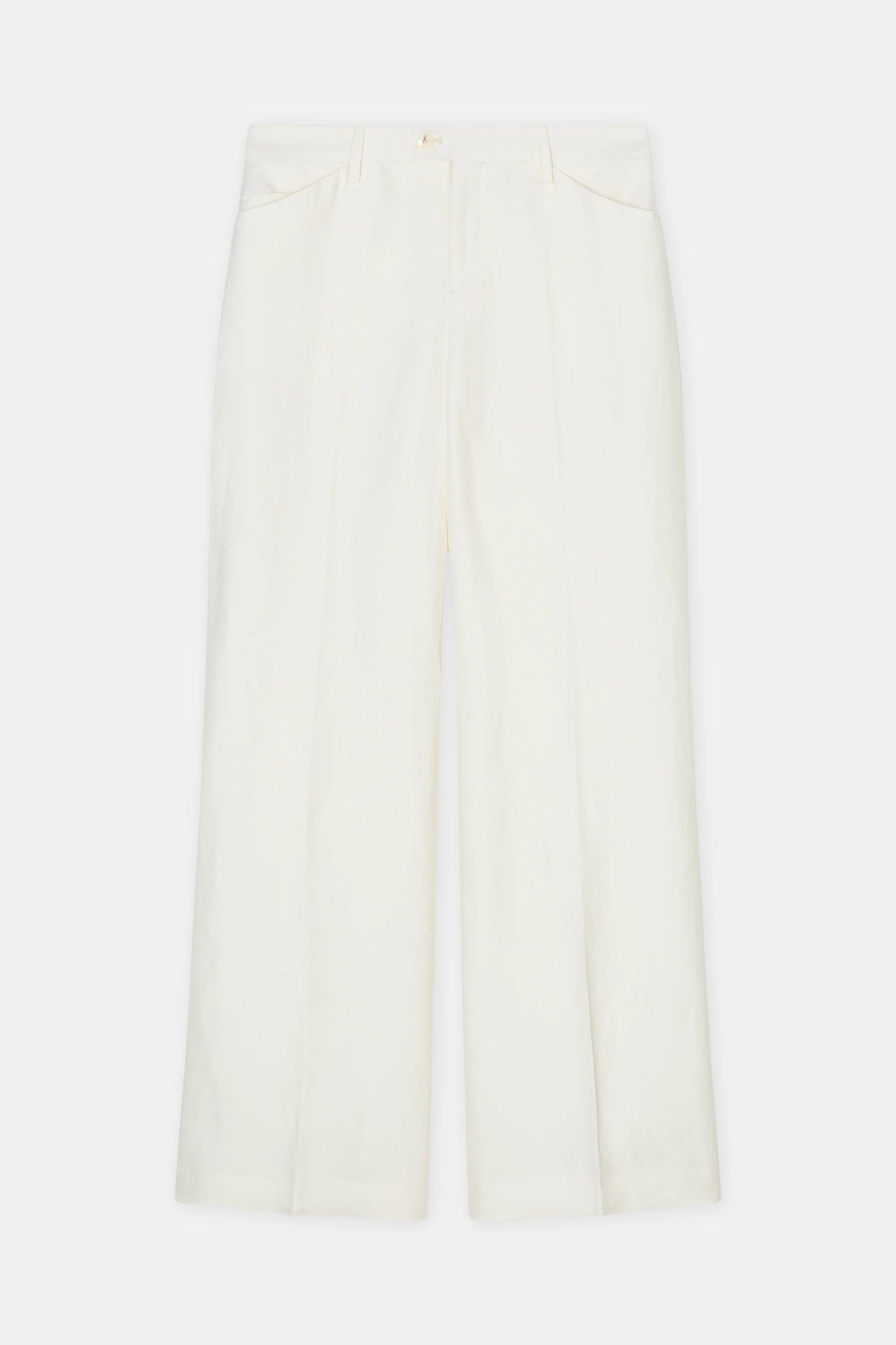 Closed Trouser Woman Flye Ivory