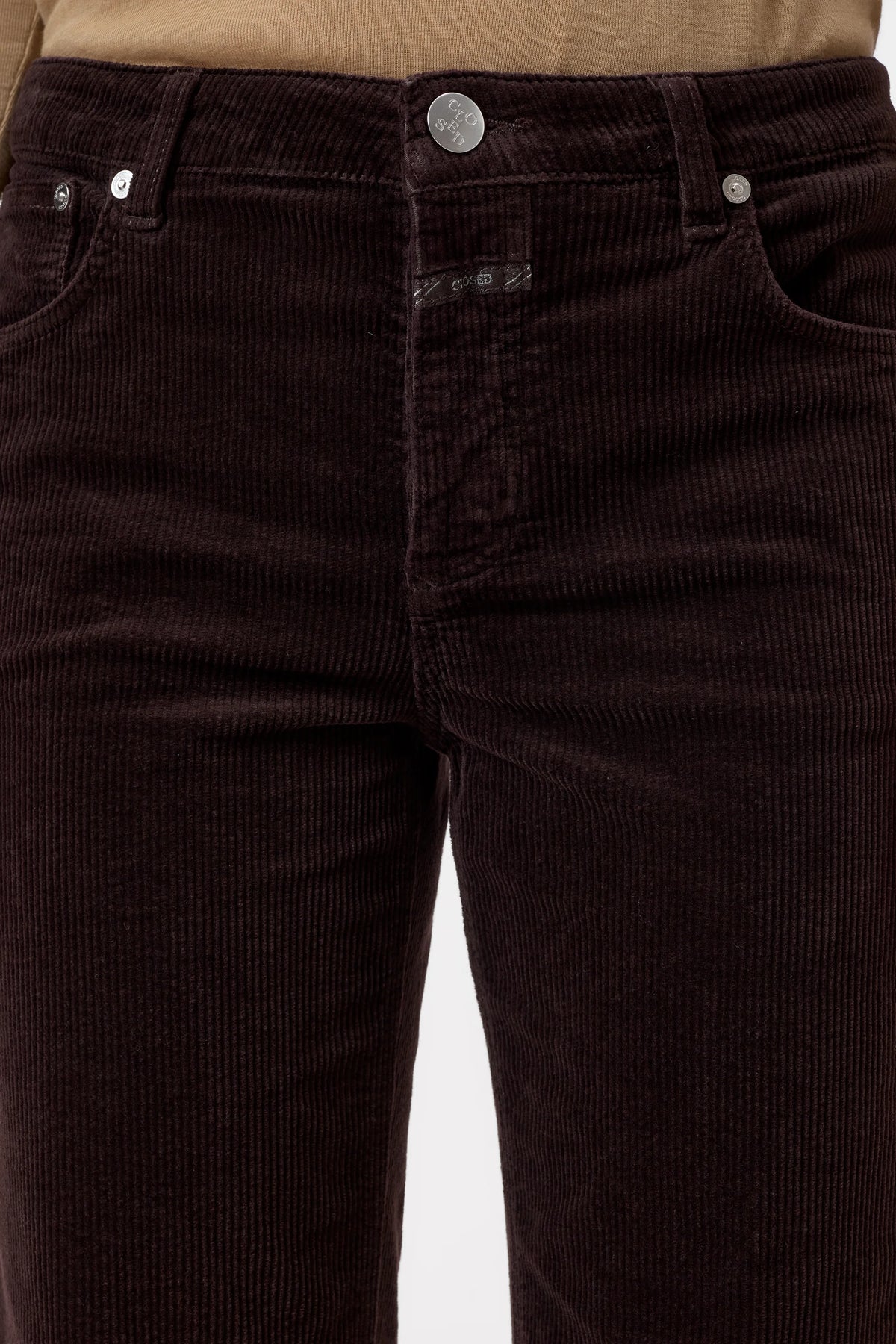Closed Trouser Woman Gillan Corduroy Brown