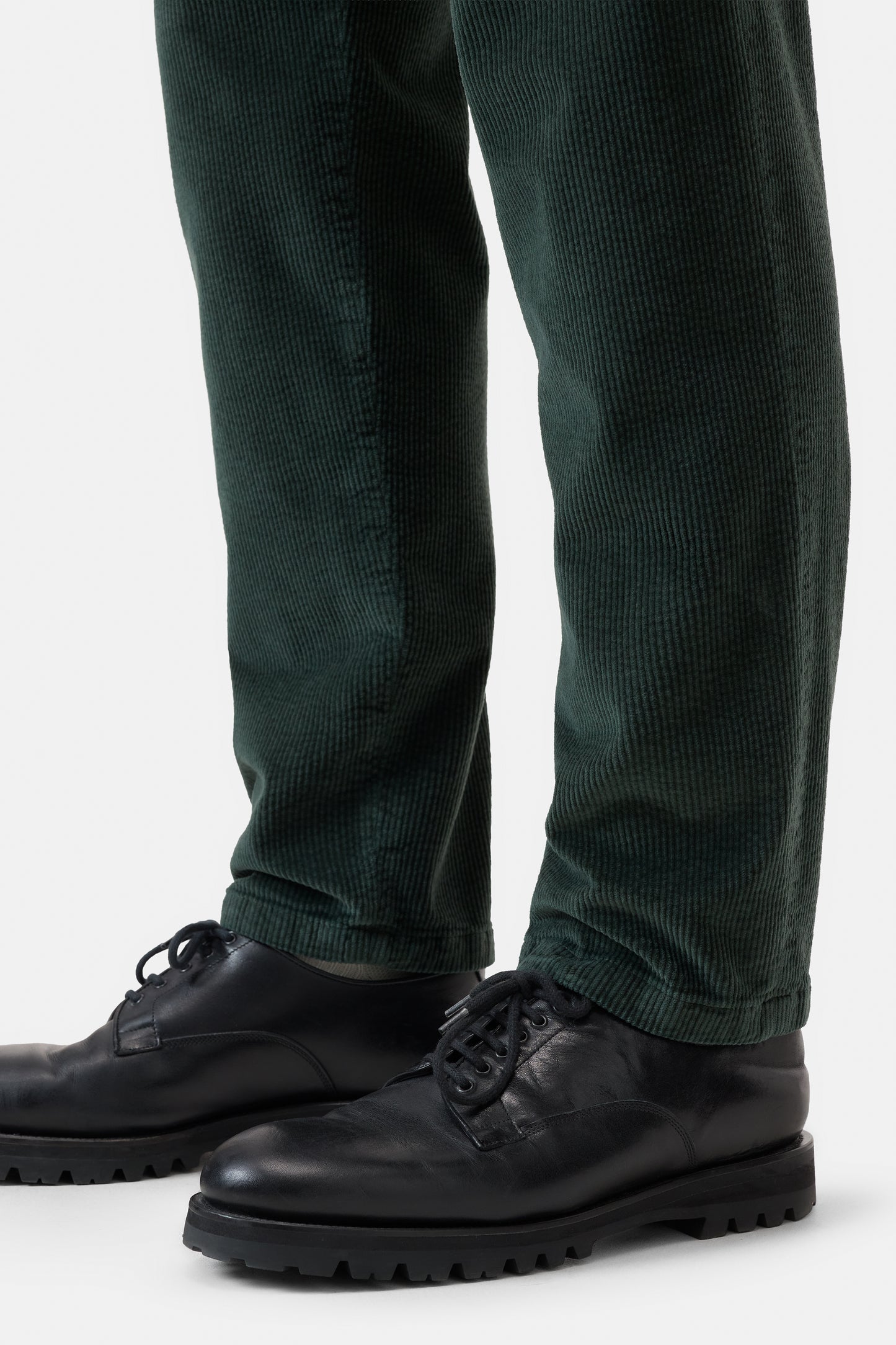 Closed Trouser Man Bergen Corduroy Green