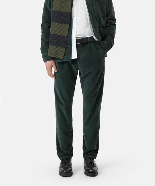 Closed Trouser Man Bergen Corduroy Green