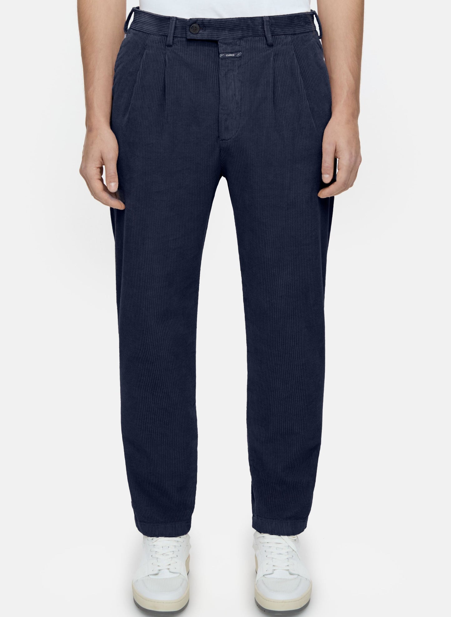 Closed Trouser Man Bergen Corduroy Dark Night