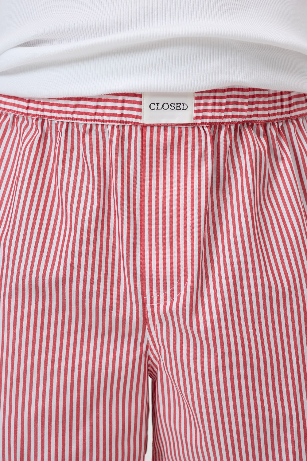 Closed Boxer Man Shorts Laser Red