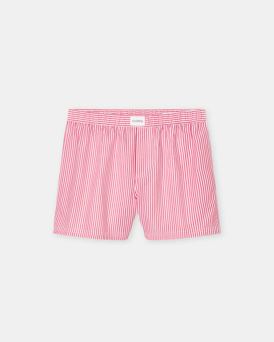 Closed Boxer Man Shorts Laser Red