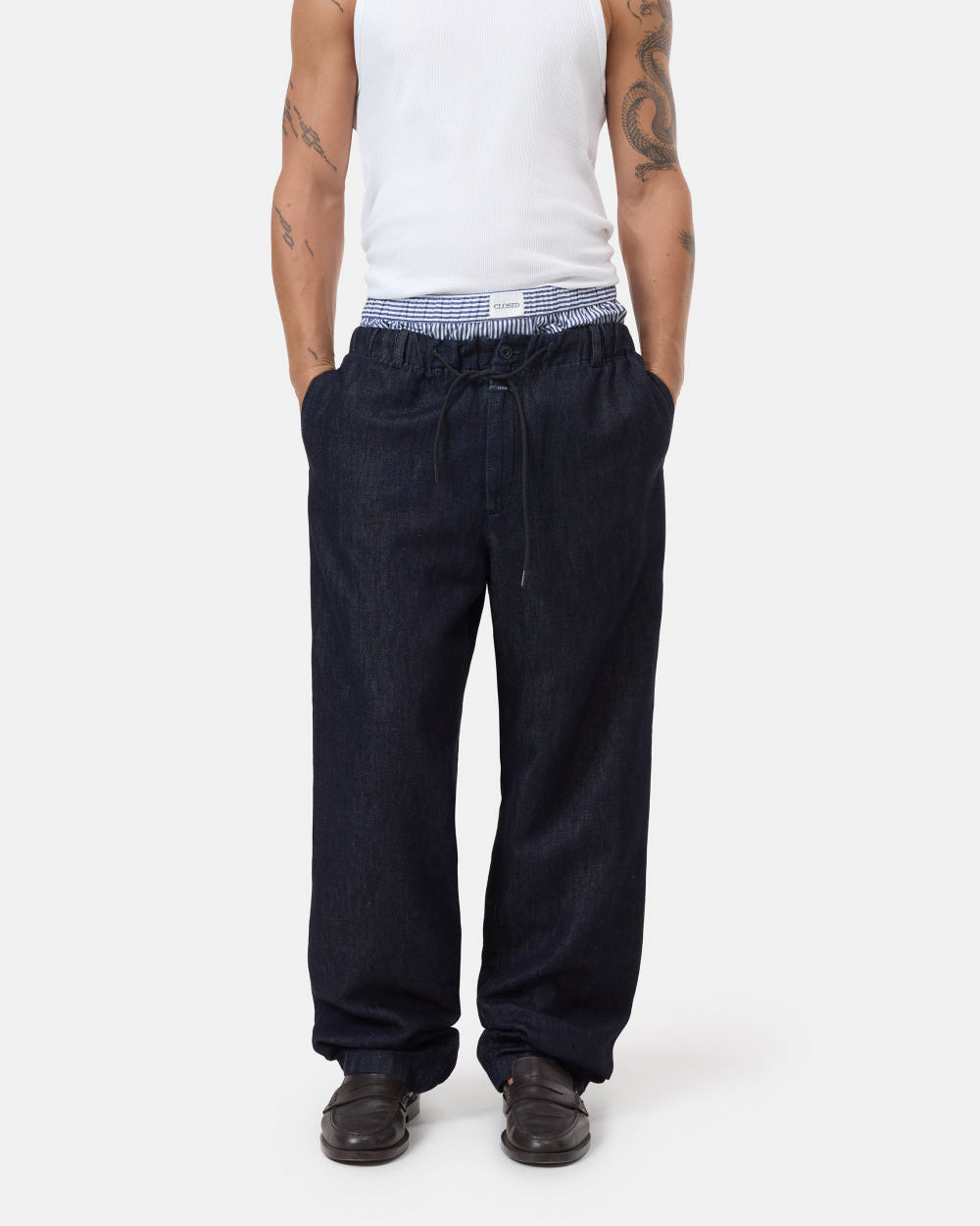 Closed Boxer Man Shorts Dark Night