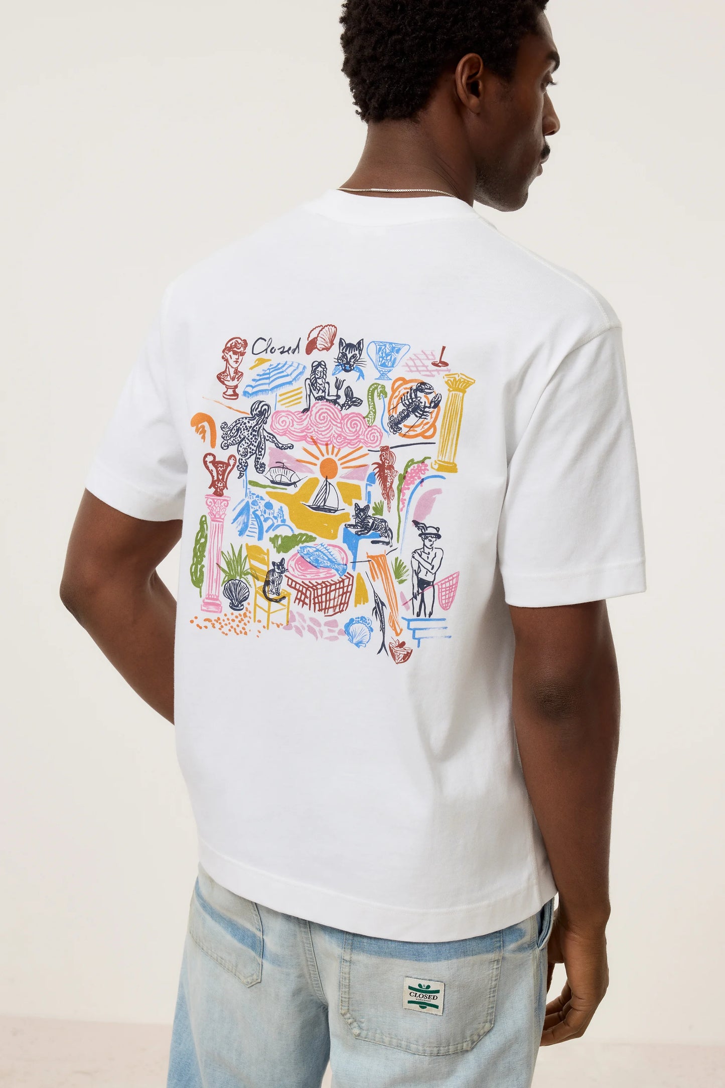 Closed T-Shirt  Man Printed White