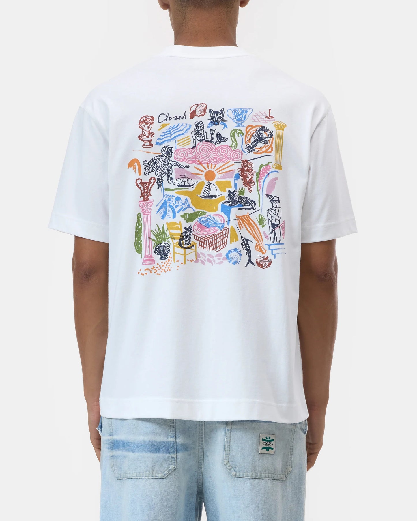 Closed T-Shirt  Man Printed White