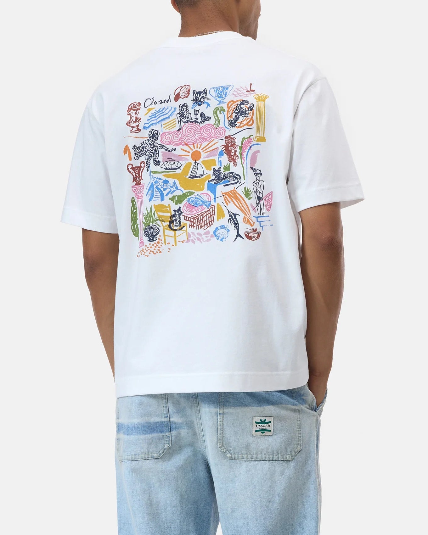 Closed T-Shirt  Man Printed White