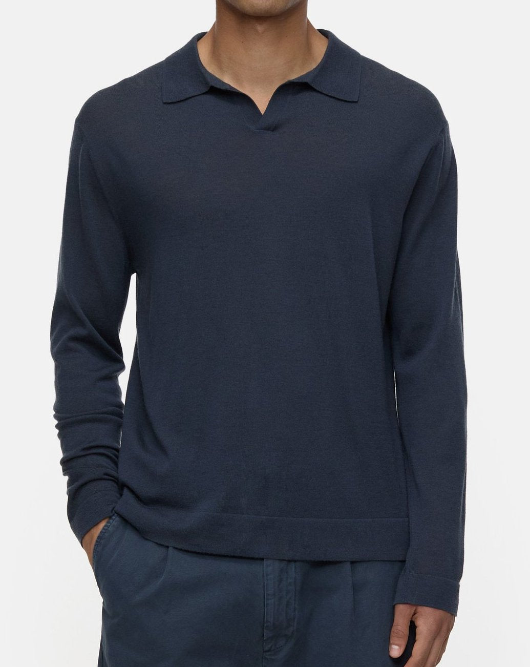 Closed Sweater Man Long Sleeve Polo