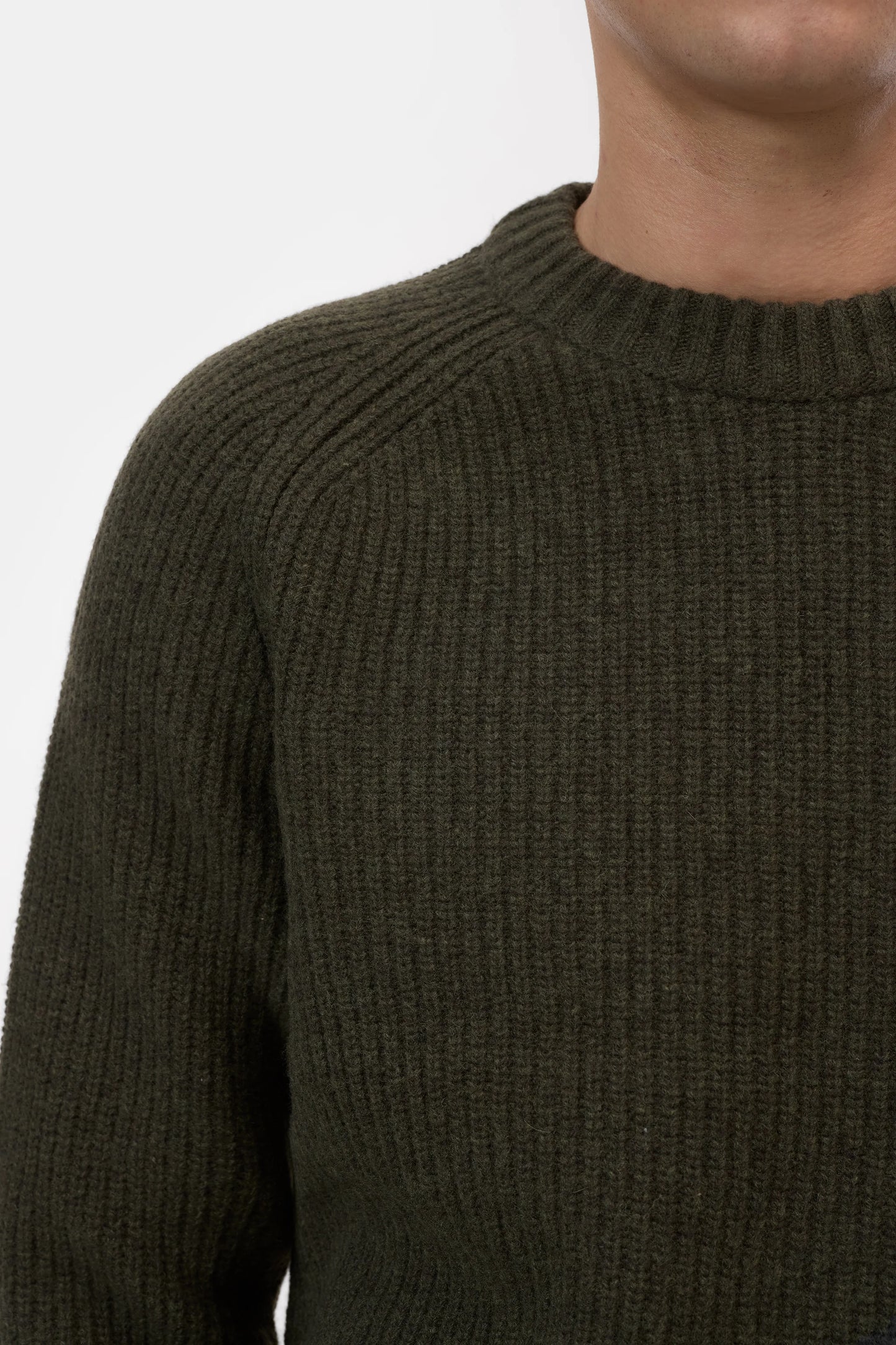 Closed Sweater Man Pullover Marsh Green