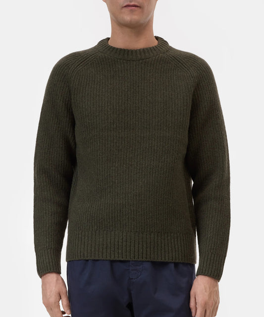 Closed Sweater Man Pullover Marsh Green