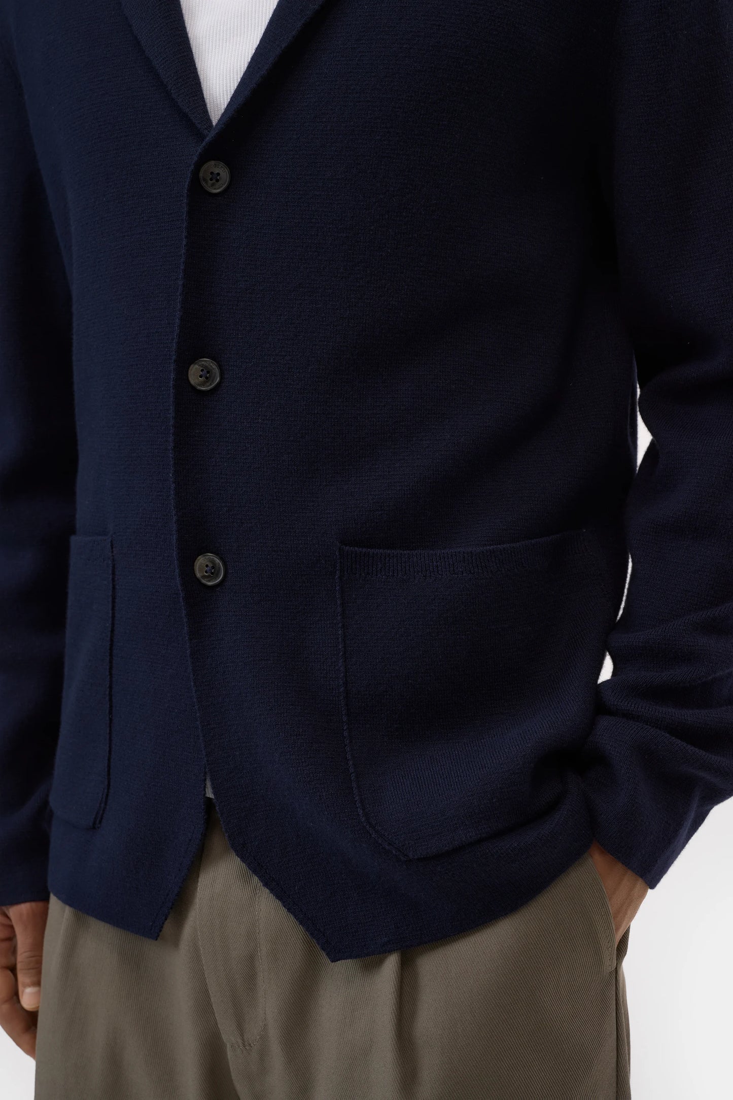 Closed Man Knitted Blazer Dark Night