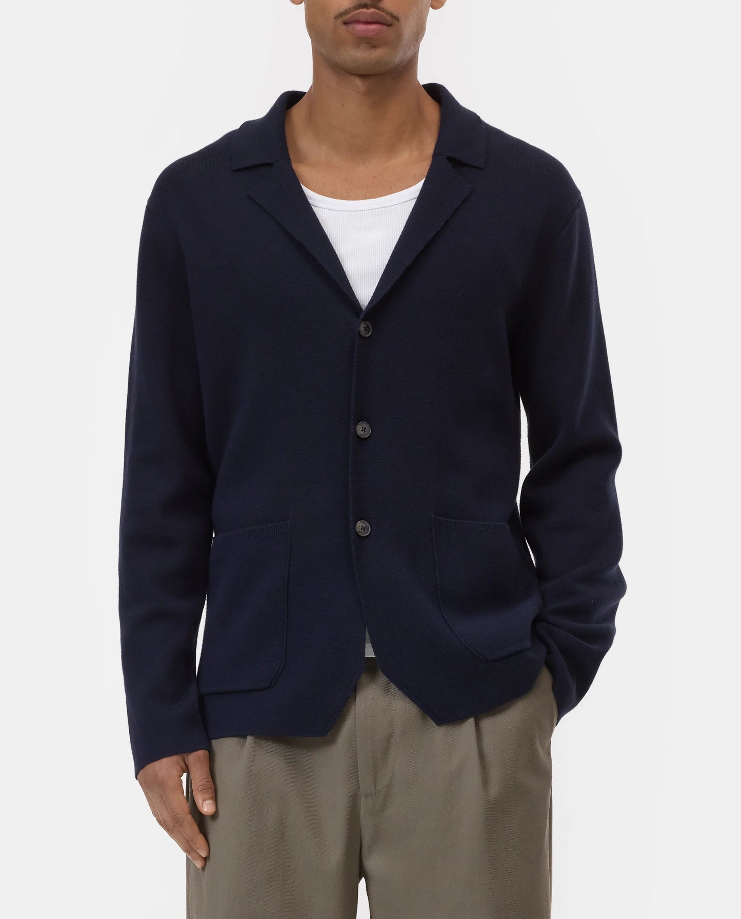 Closed Man Knitted Blazer Dark Night