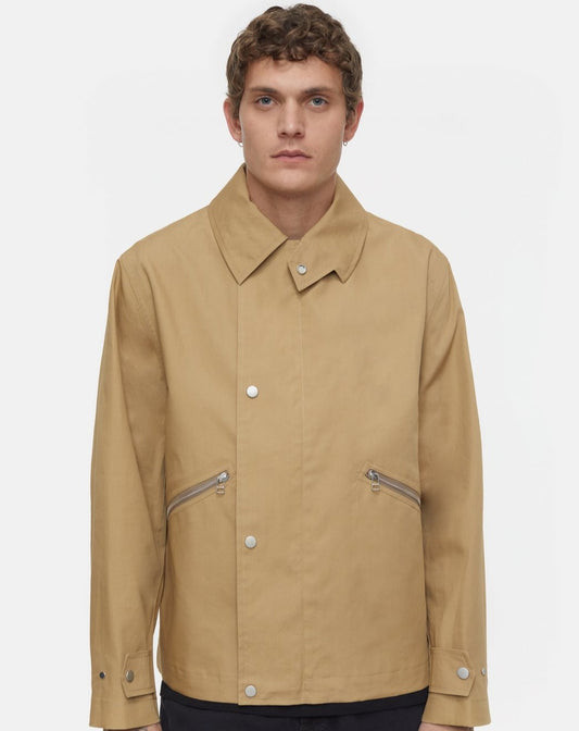 Closed Jacket Man Military Taupe Beige