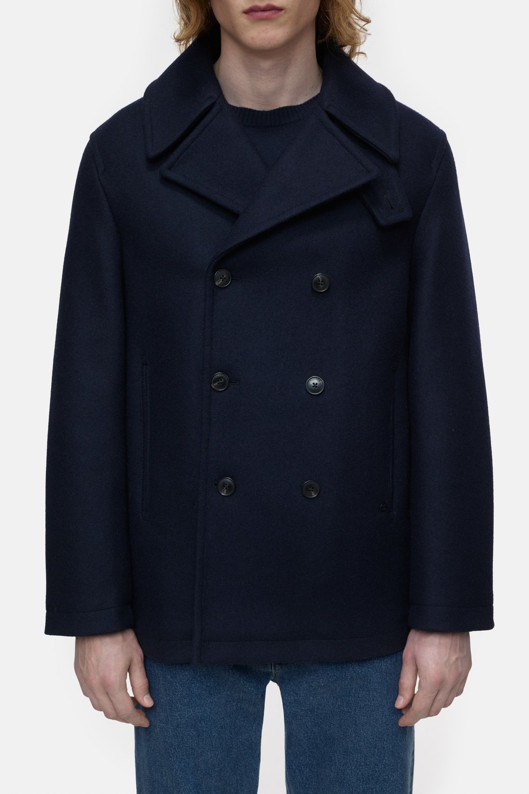 Closed Jacket Man Peacoat