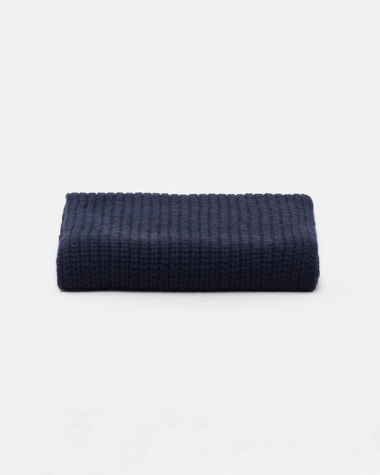 Closed Scarf Woman Knitted Scarf Dark Night