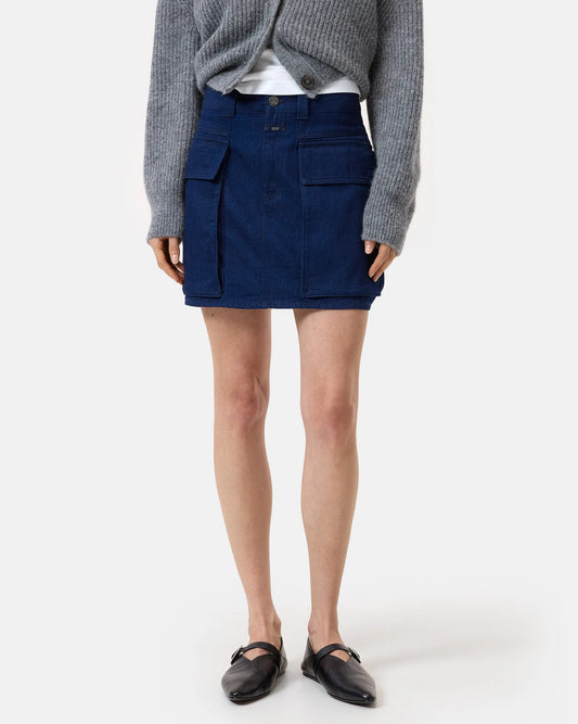 Closed Skirt Woman Cargo Mini Skirt