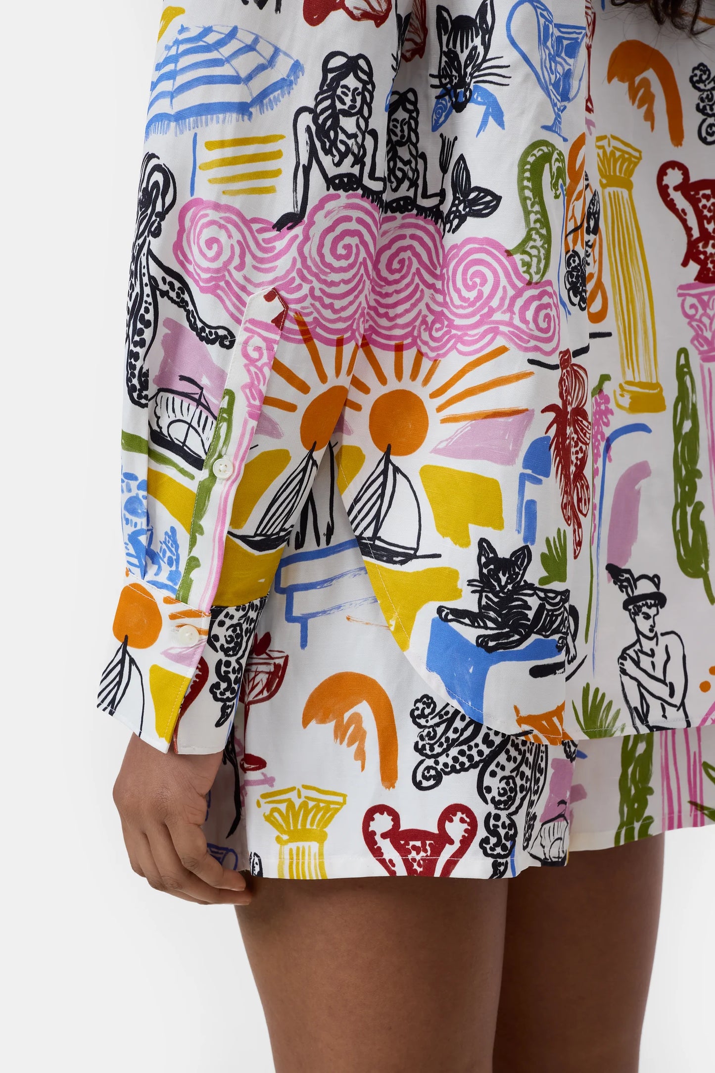 Closed Shirt Woman Multi Colour