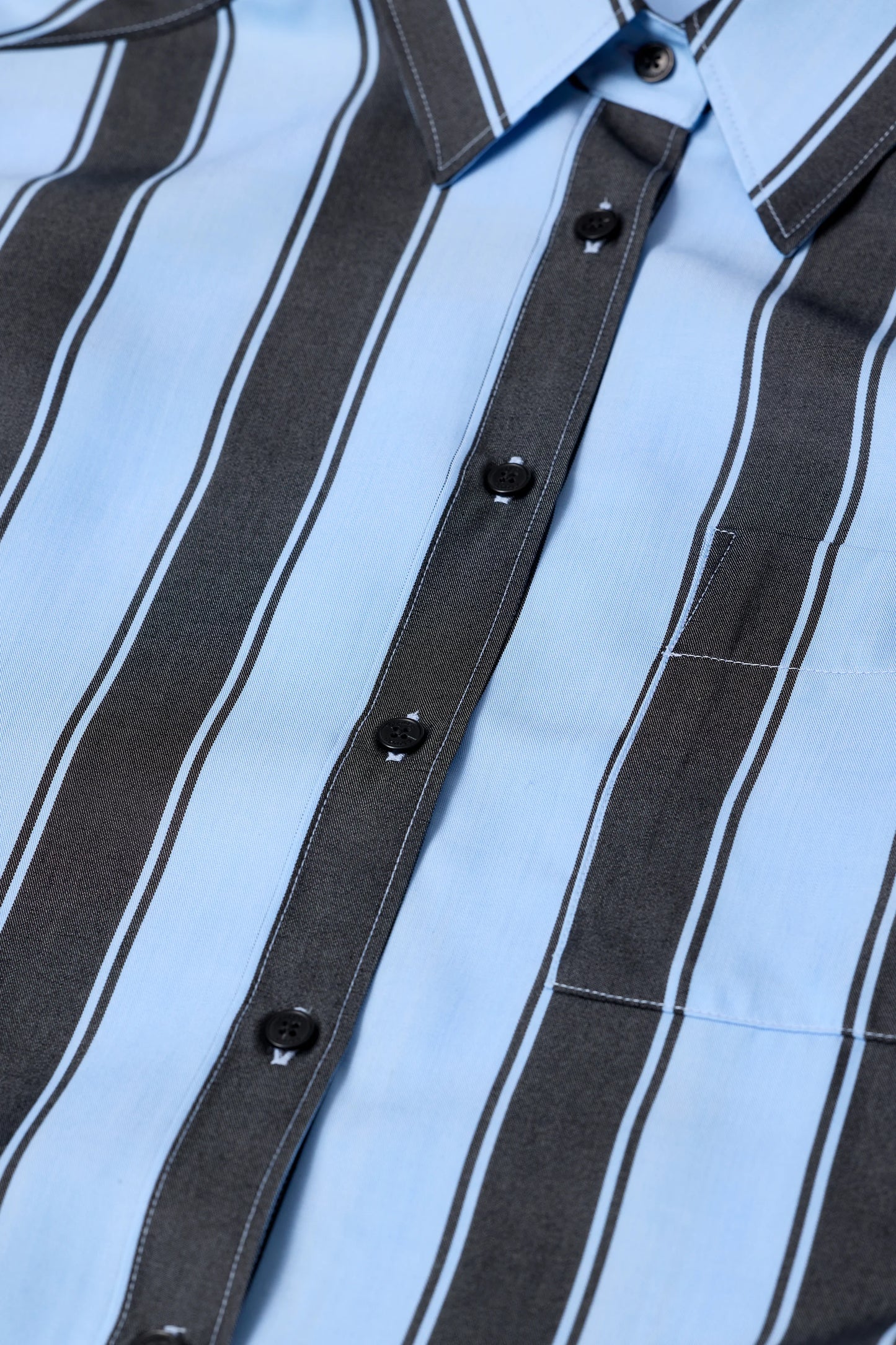 Closed Shirt Woman Sky Blue