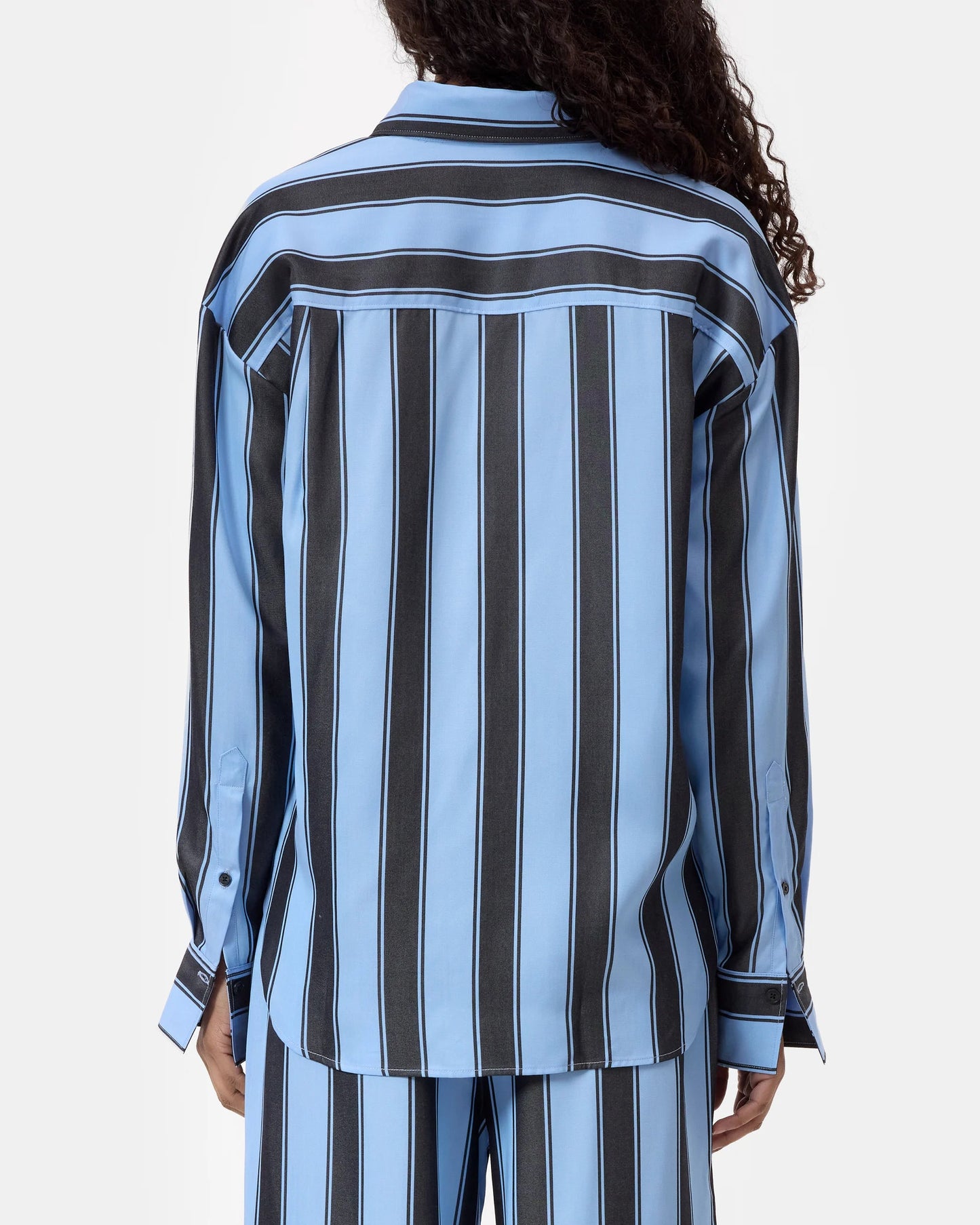 Closed Shirt Woman Sky Blue