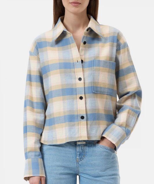 Closed Shirt Woman Cropped Oversized