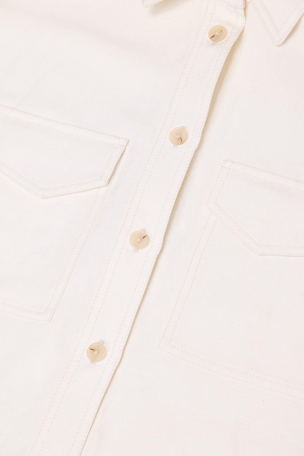 Closed Shirt Woman Utility Ivory