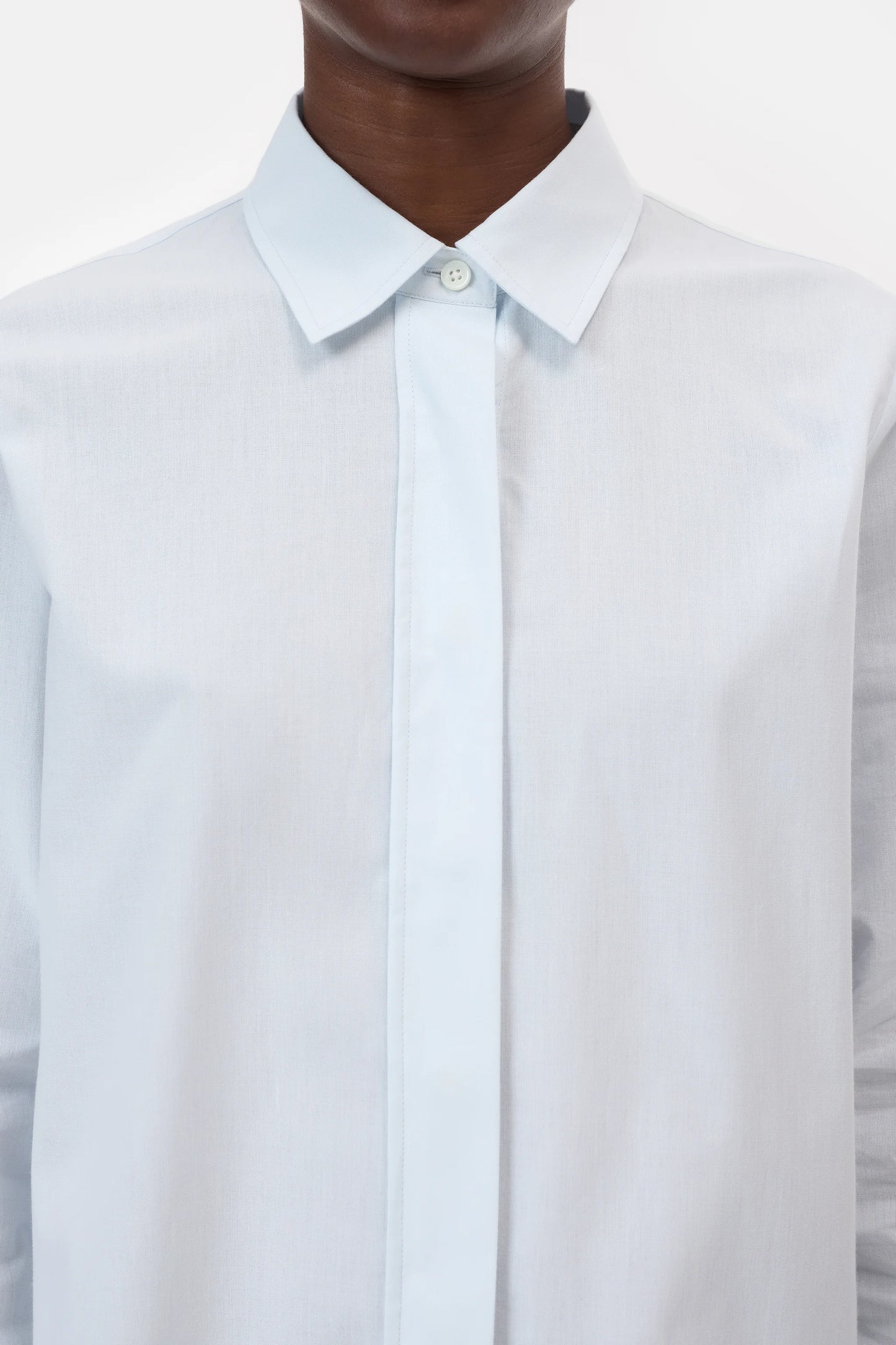 Closed Shirt Woman Classic Eclipse Blue