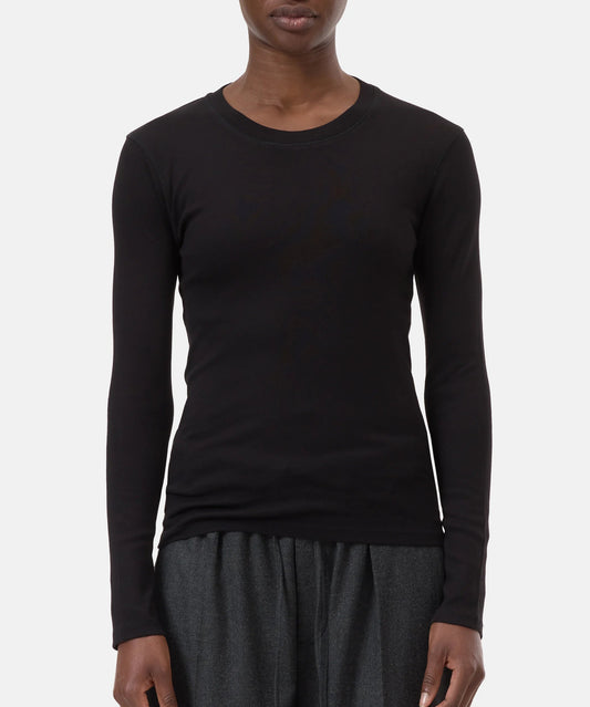 Closed T-shirt Woman Crew Neck Long Sleeve Black