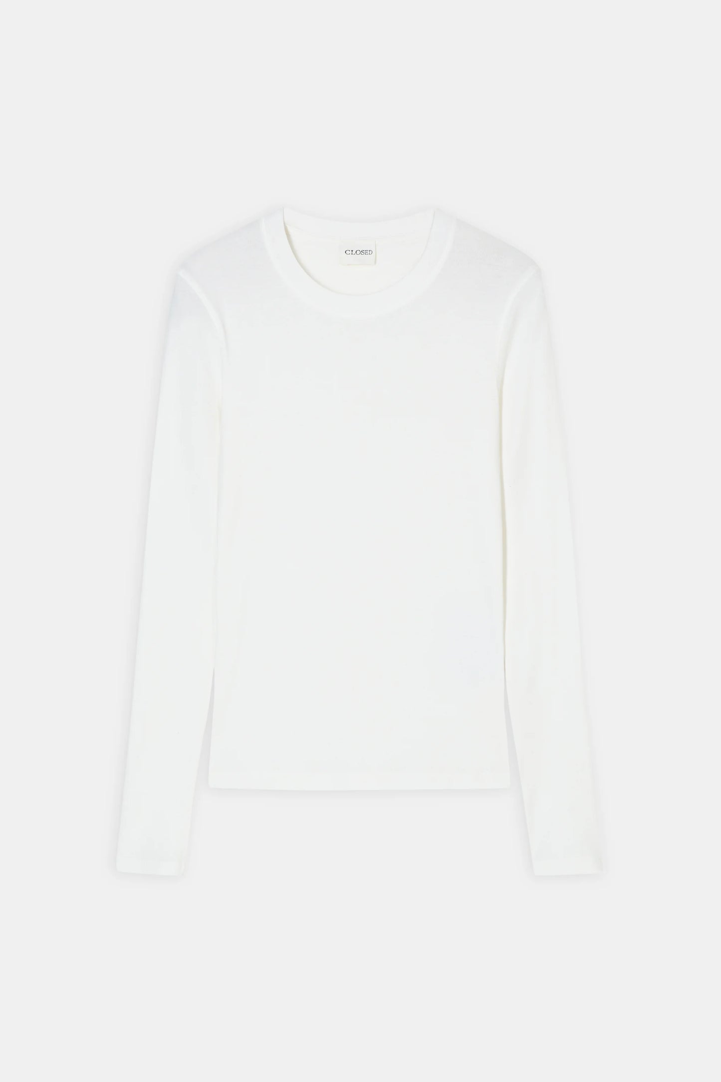 Closed T-shirt Woman Crew Neck Long Sleeve Ivory