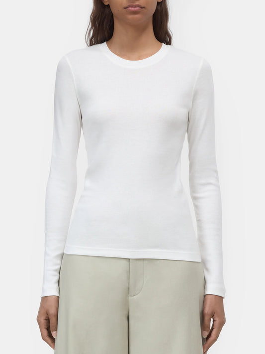 Closed T-shirt Woman Crew Neck Long Sleeve Ivory