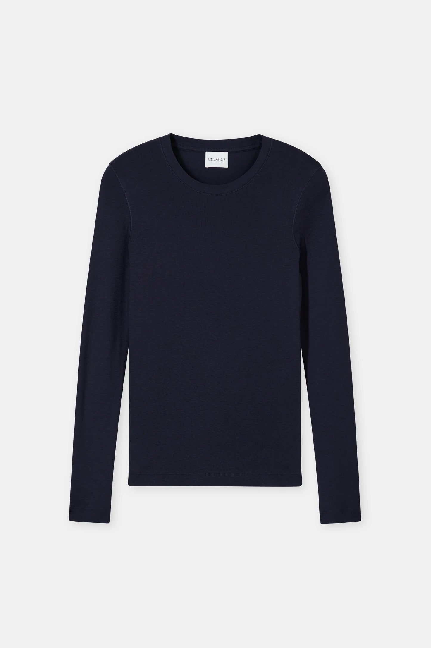 Closed T-shirt Woman Crew Neck Long Sleeve Dark Night