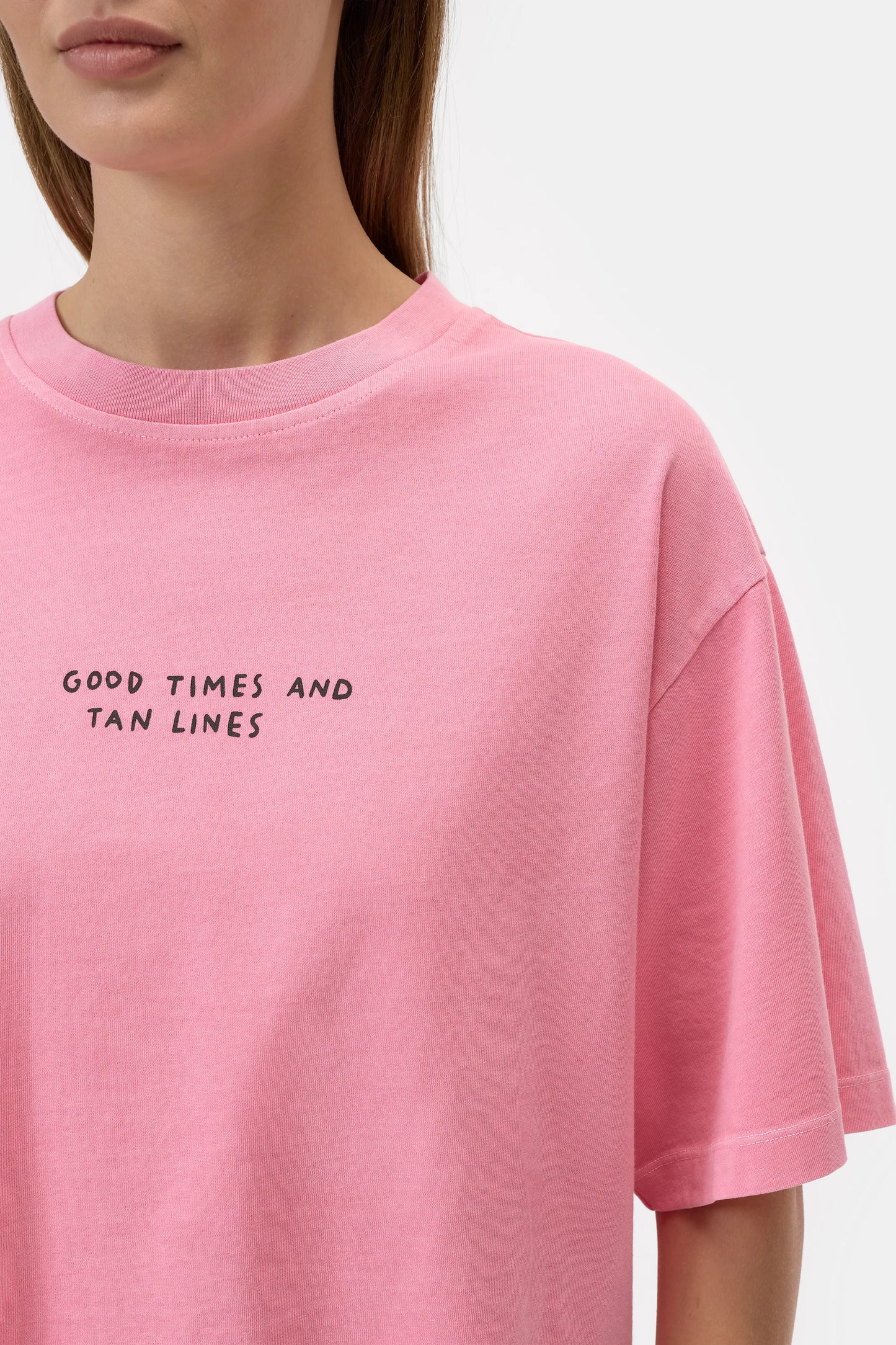 Closed T-shirt Woman Cropped Boxy Pink