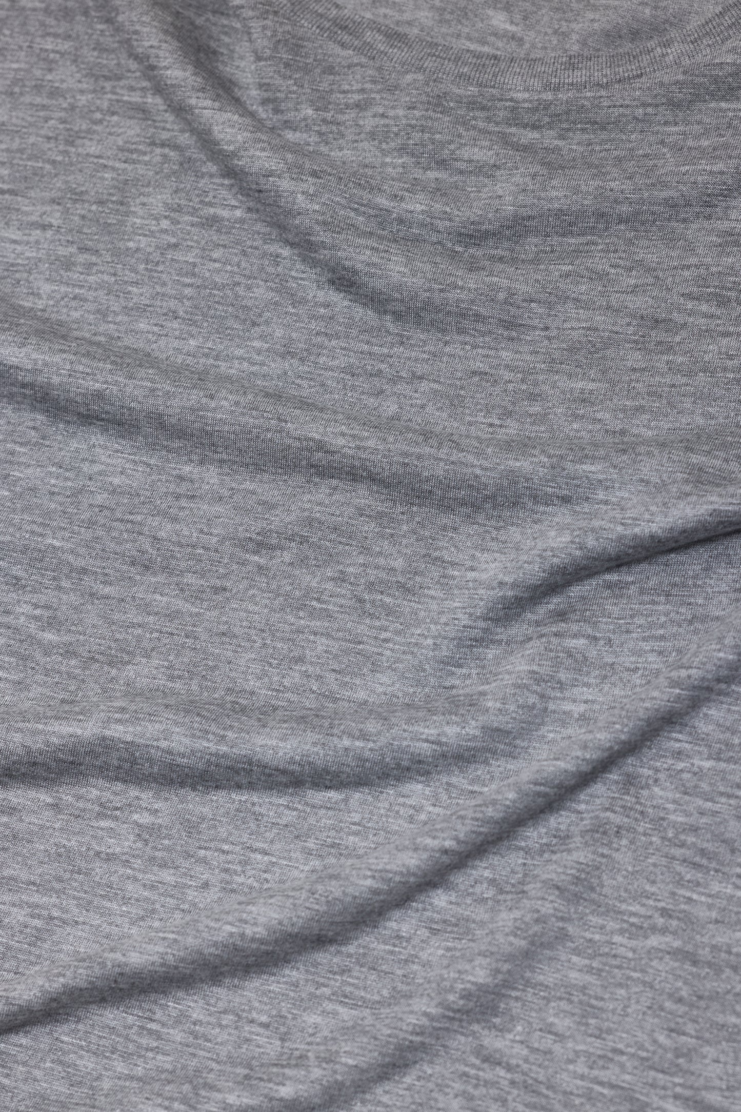 Closed T-shirt Woman Crew Neck Long Sleeve Light Grey Melange