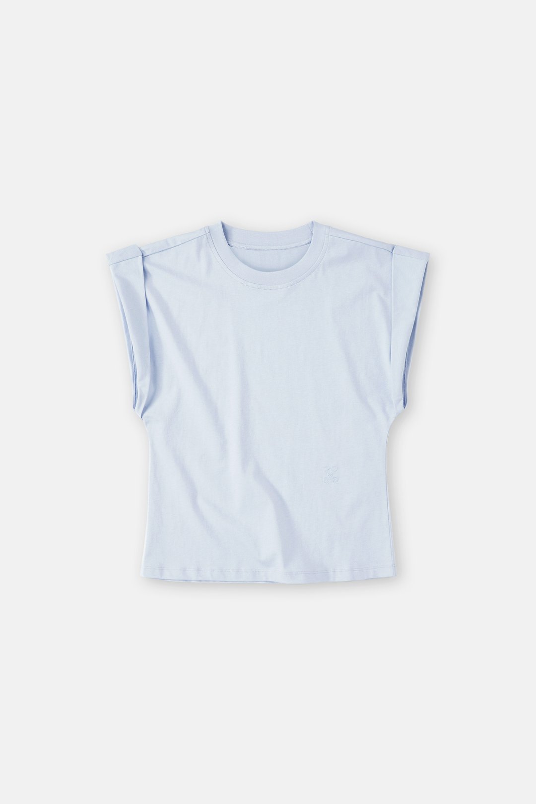 Closed T-shirt Woman Sleeveless Top Soft Blue