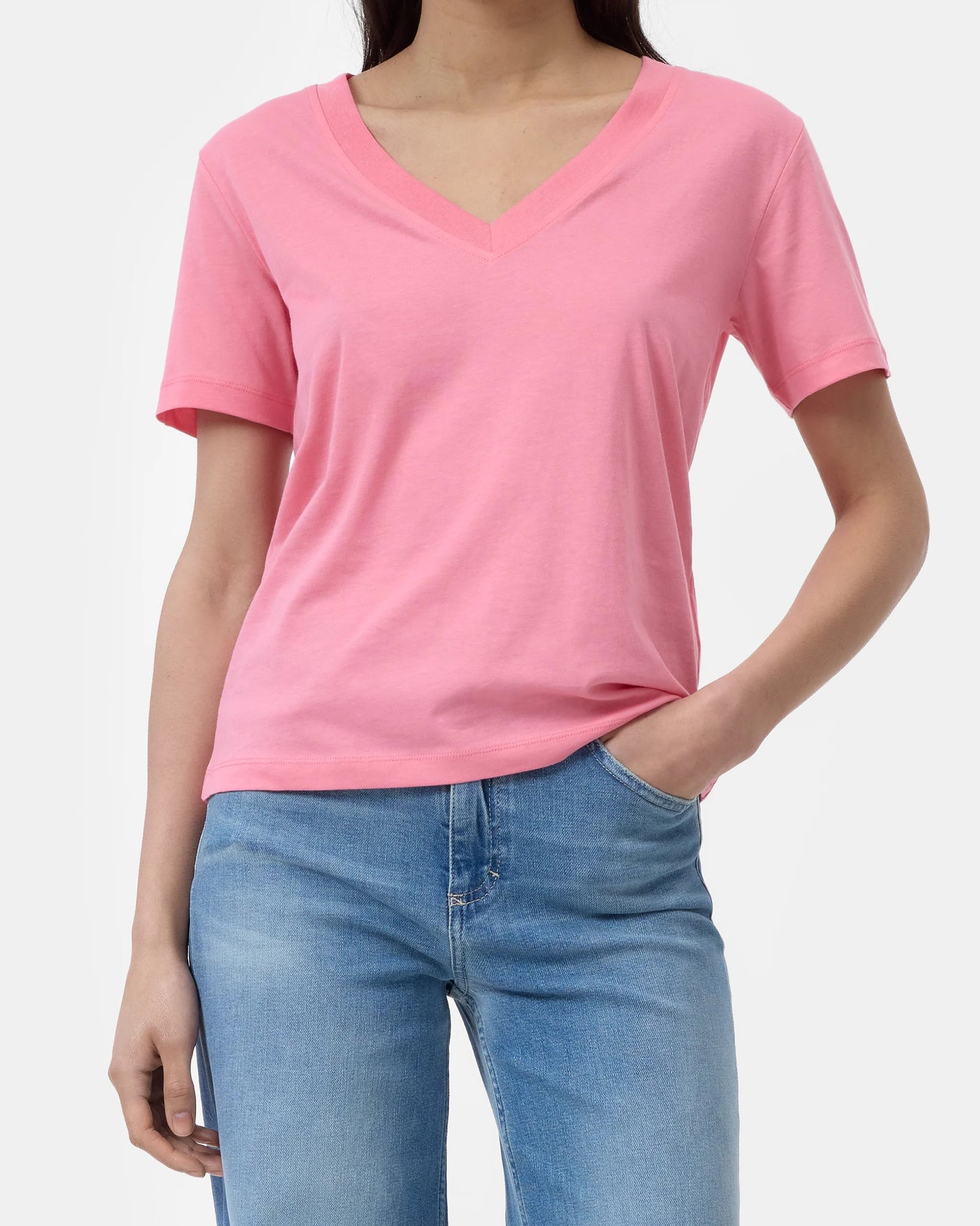 Closed T-shirt Woman Vi Peony Pink