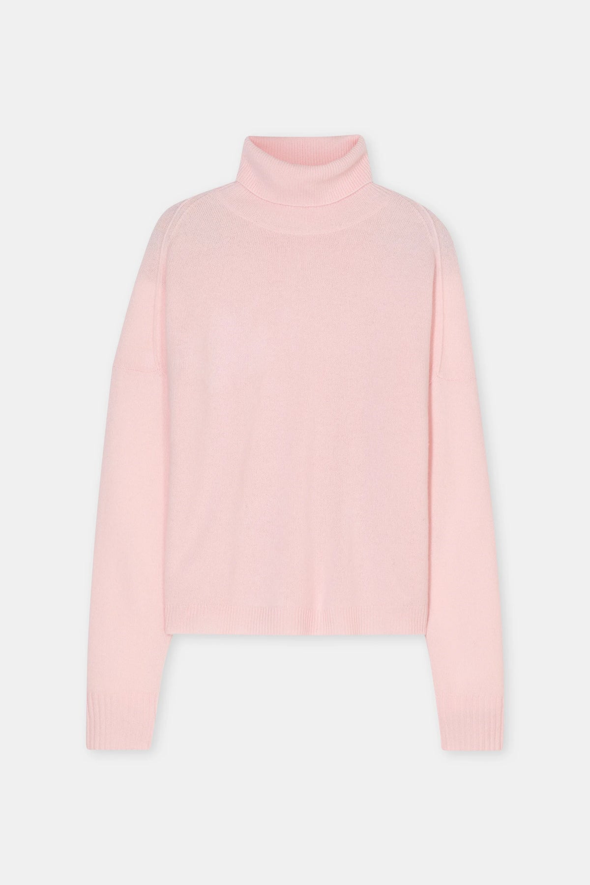 Closed Sweater Woman Rolli Neck Rosewater Pink