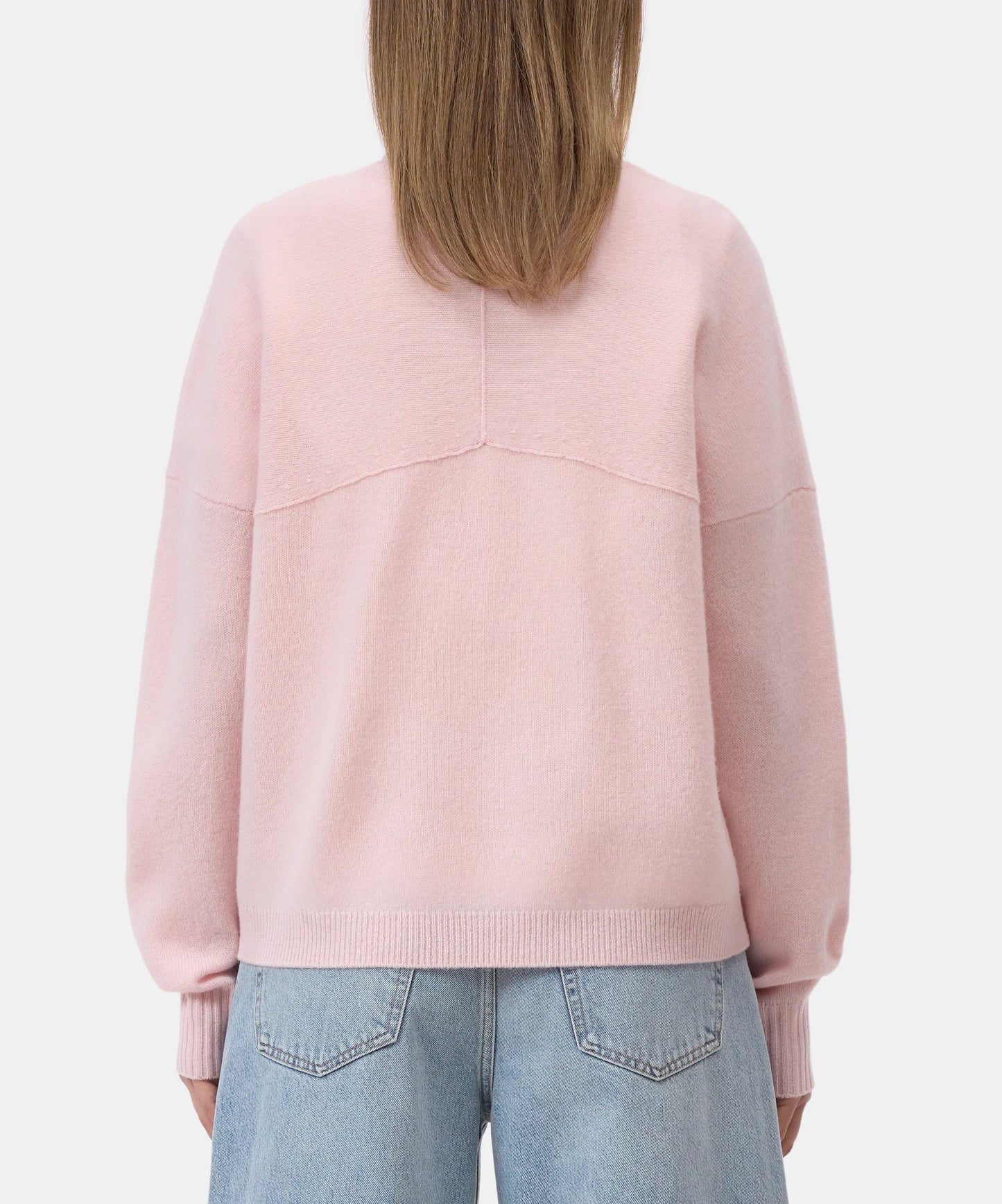 Closed Sweater Woman Rolli Neck Rosewater Pink