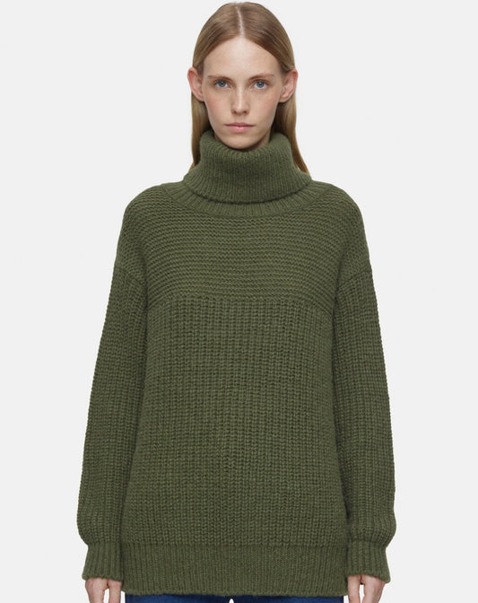 Closed Sweater Woman Chunky Roll Neck Industrial