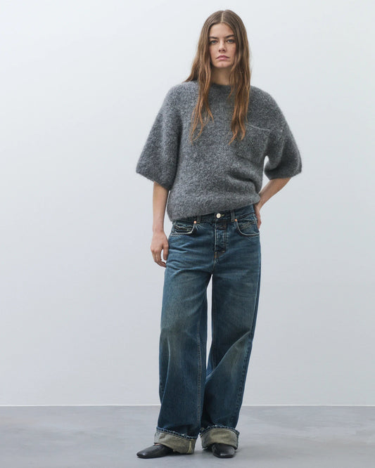 Closed Sweater Woman Crew Neck Short Sleeve