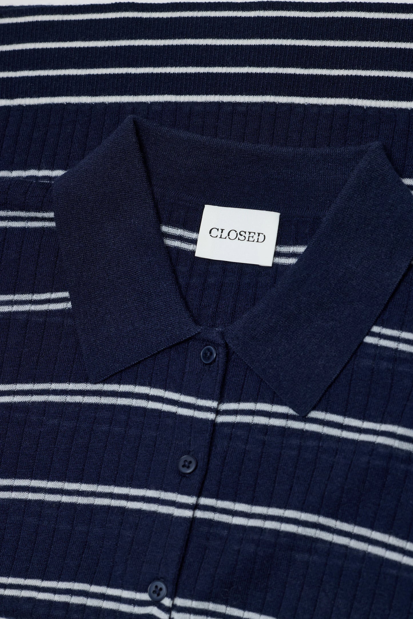 Closed Sweater Woman Polo Short Sleeve Dark Night