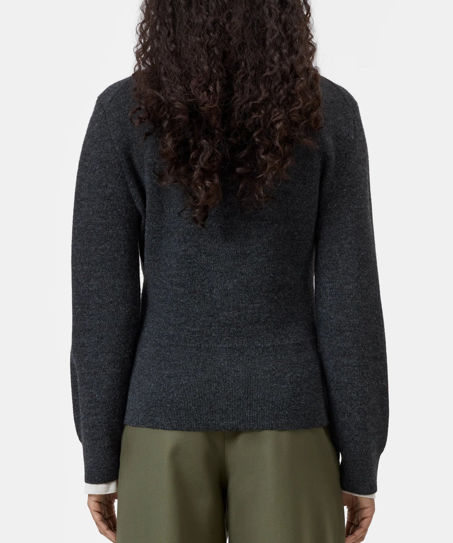Closed Sweater Woman Cardigan Girocollo Black Melange