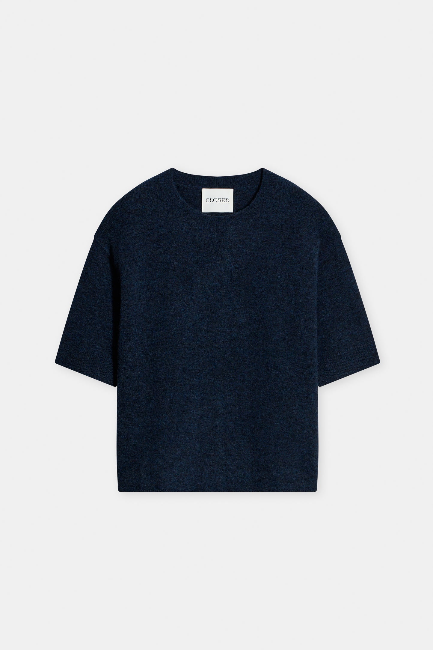 Closed Sweater Woman Crew Neck Short Sleeve Dark Night
