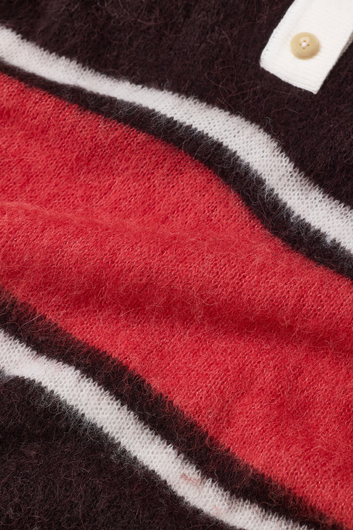 Closed Sweater Woman Polo Rugby Stripe