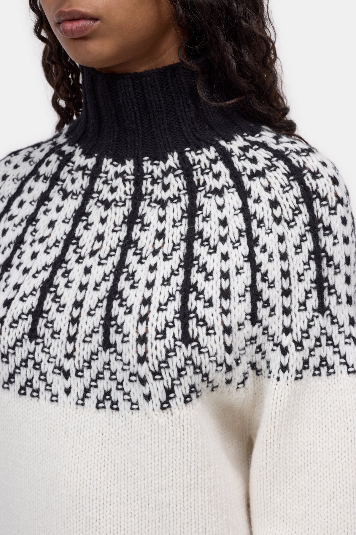 Closed Sweater Woman Rolli Neck Jaquard