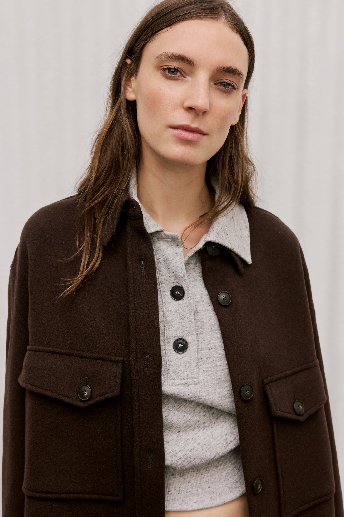 Closed Jacket Woman Shacket