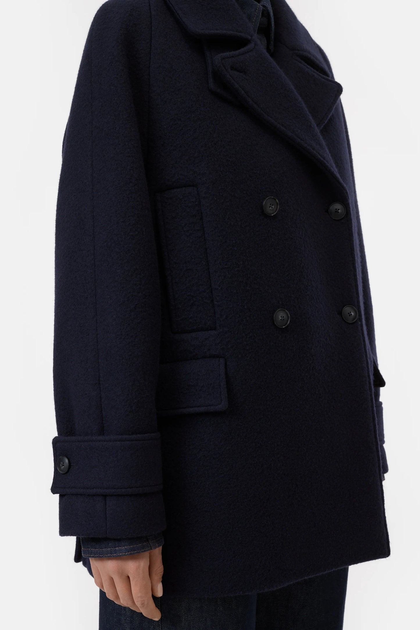 Closed Jacket Woman Caban Coat
