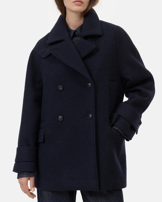 Closed Jacket Woman Caban Coat