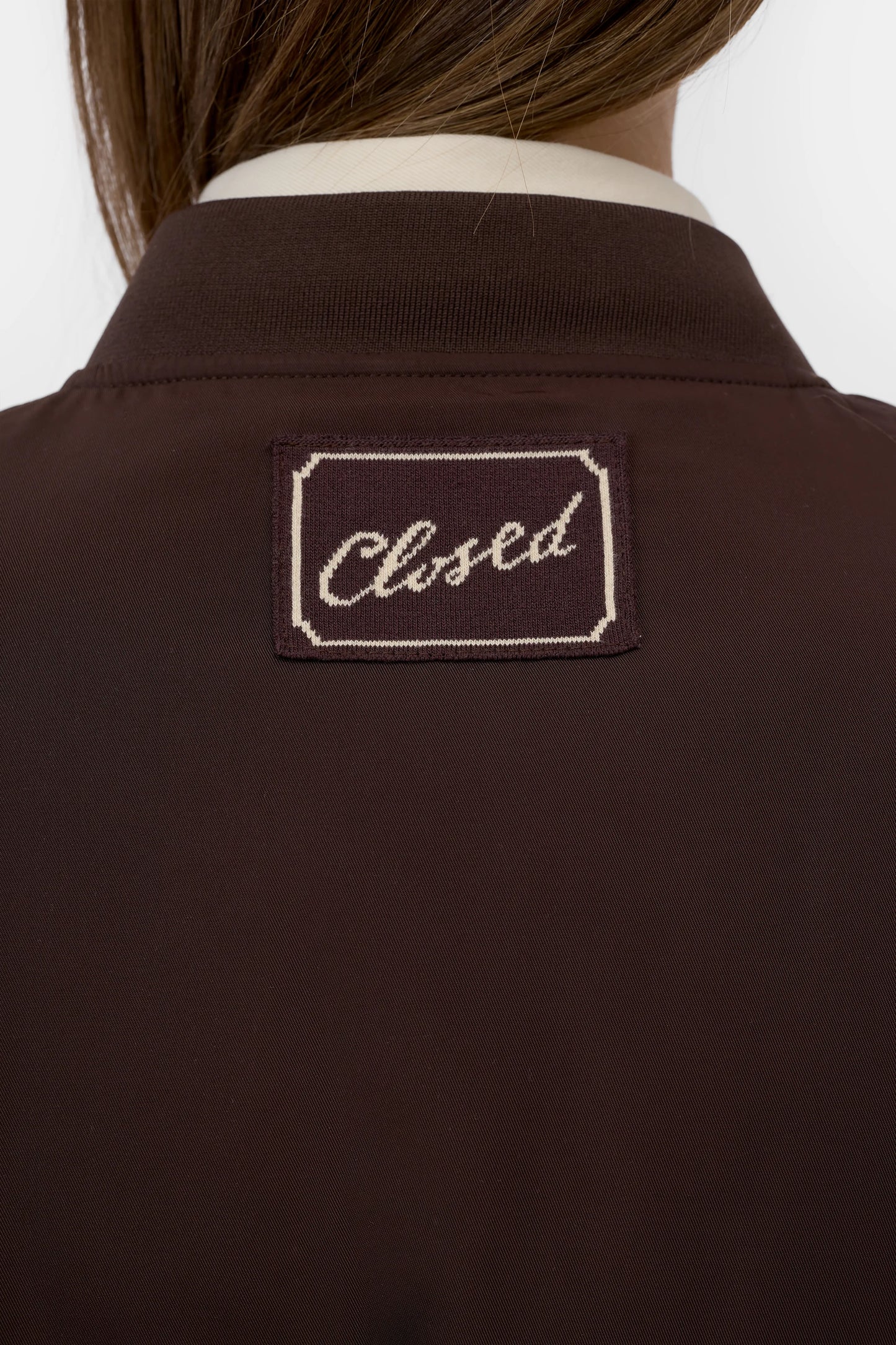 Closed Jacket Woman Blouson Mahagony Brown