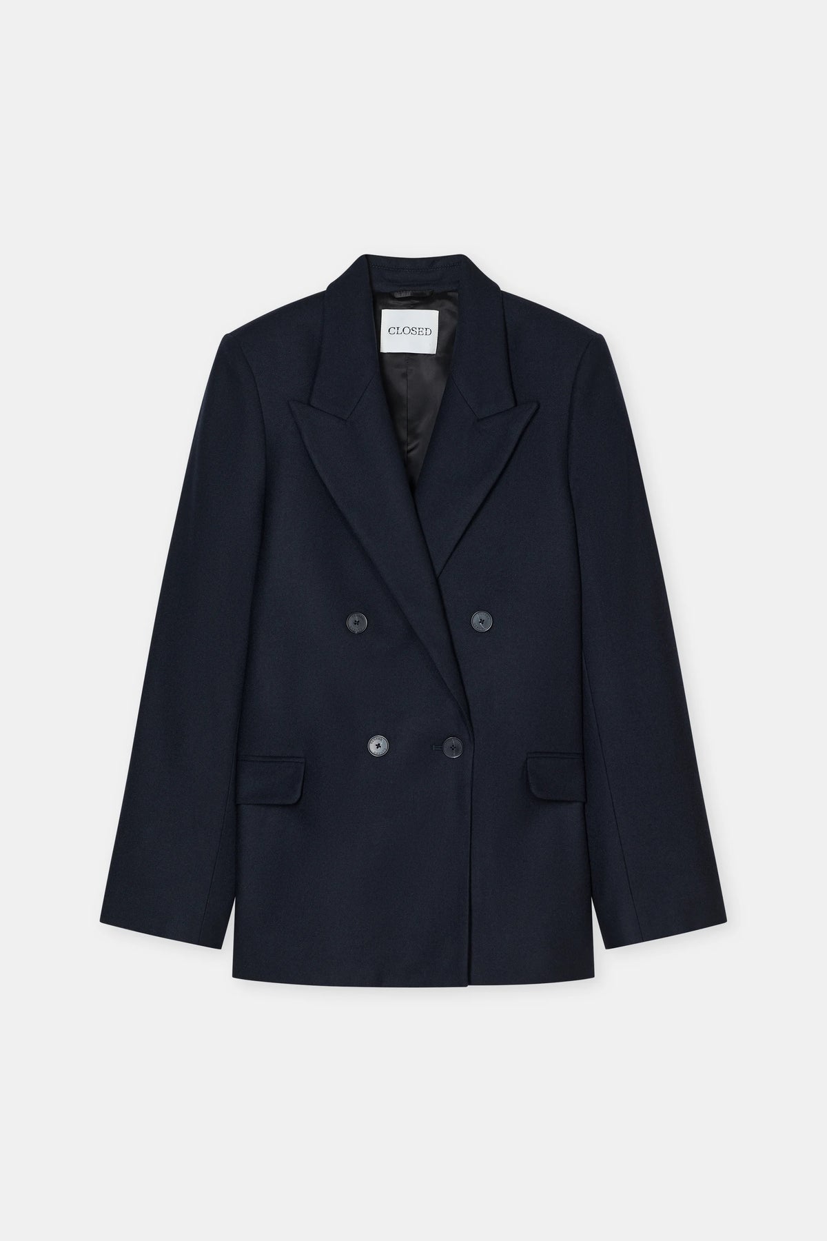 Closed Jacket Woman Blazer Dobblebroasted Fitted Dark Night